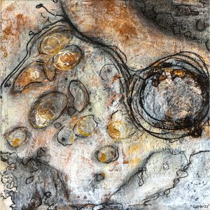 Acrylic abstract mixed media