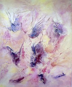 Acrylic abstract on canvas