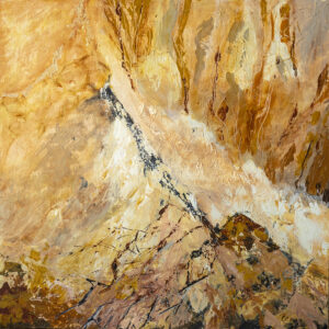 Acrylic abstract on board